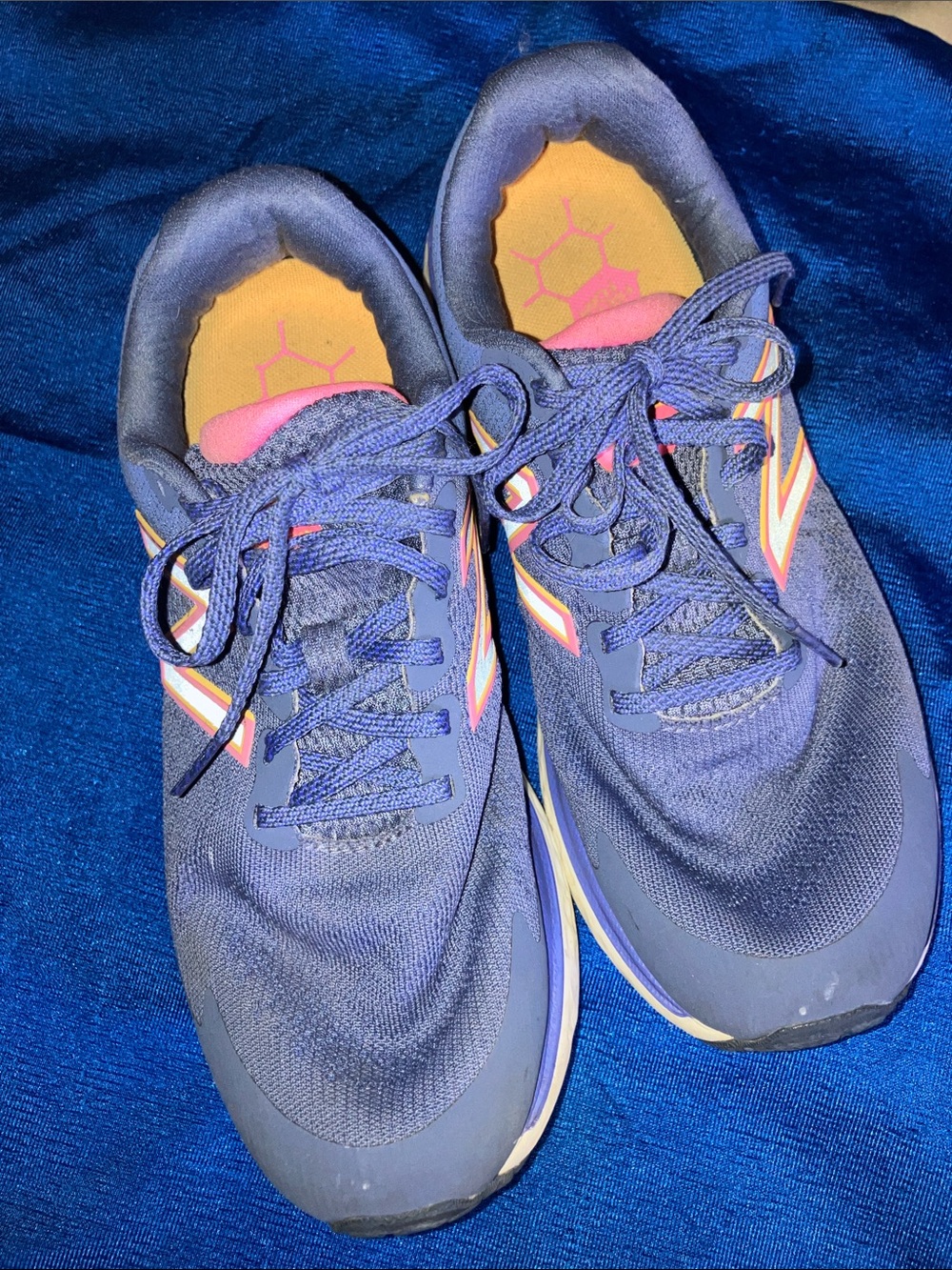New Balance Navy and Pink Women's Athletic Running Shoes
